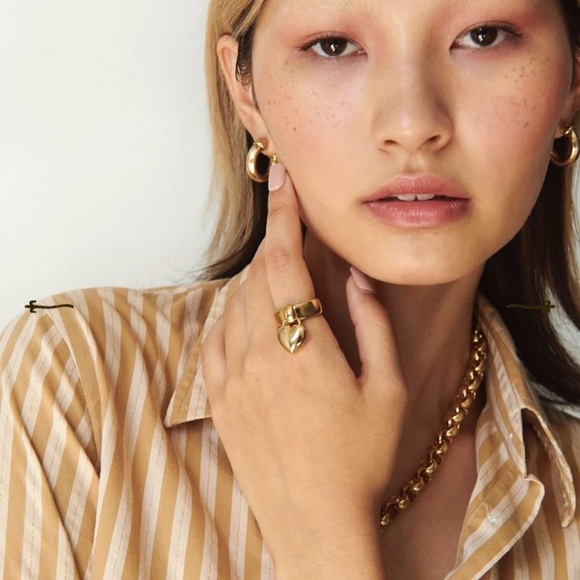 Laura Lombardi Amorina Ring- Recycled Brass, Size 7 - Picture 4 of 5